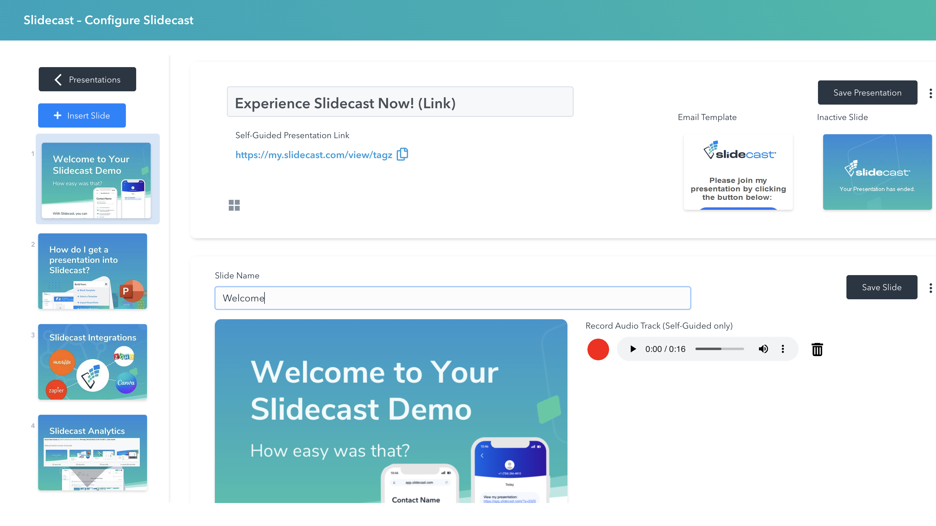 Slidecast HubSpot Integration | Connect Them Today